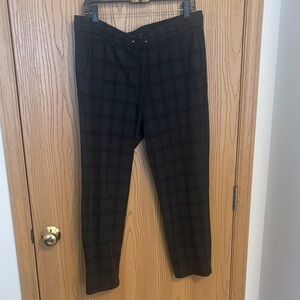 Women’s Black Checkered Pants